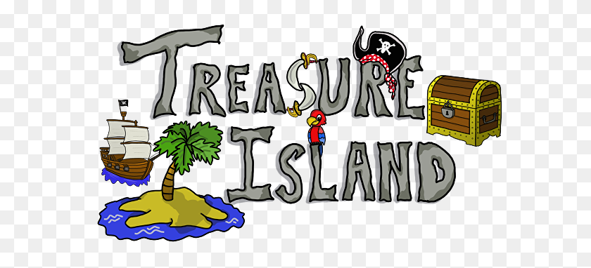 595x322 Treasure Clipart La Isla Del Tesoro - Treasure Clipart