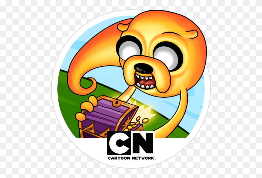 512x512 Treasure Fetch - Adventure Time Logo PNG