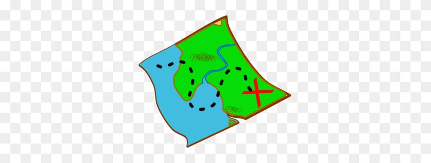 299x258 Treasure Map - Map Clipart PNG