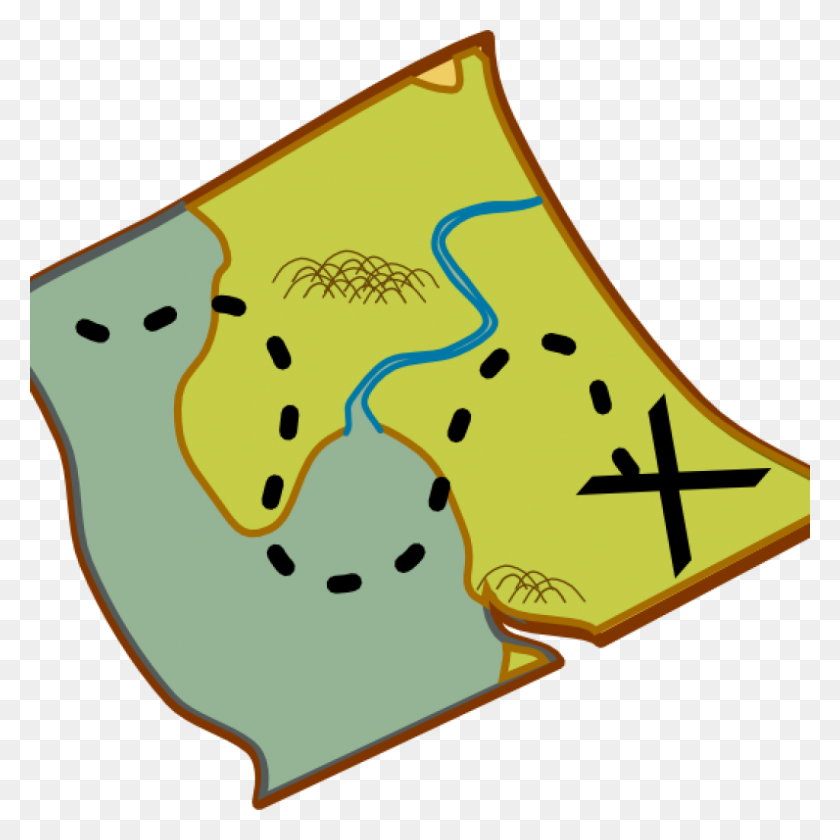 1024x1024 Treasure Map Clipart Treasure Map Clip Art At Clker - Treasure Map Clipart