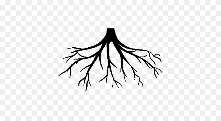 400x400 Tree And Roots Colour Illustration Transparent Png - Tree With Roots Clipart Black And White