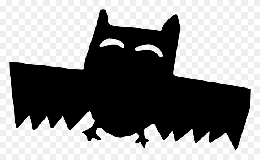 1275x750 Tree Bat Cat Drawing Silhouette - Cat Clipart Silhouette