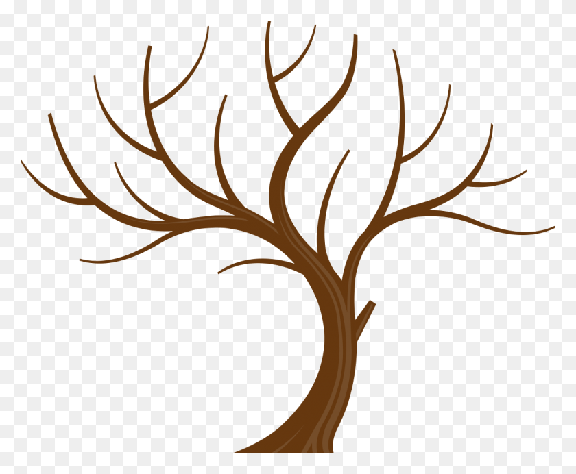 1200x973 Клипарт Листьев Ветви Дерева - Бесплатное Семейное Древо