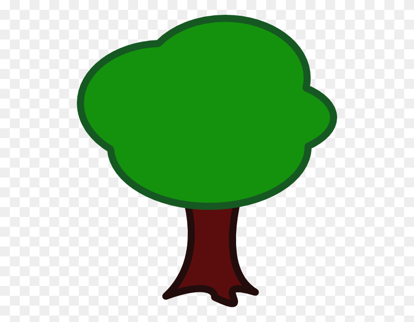 528x593 Tree Clip Art - Simple Tree Clipart