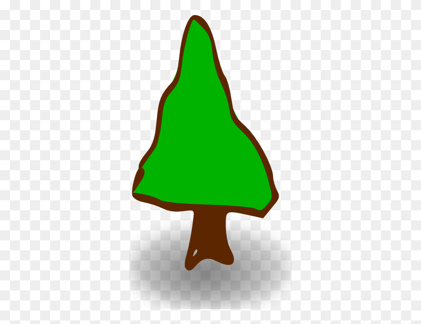 324x587 Tree Clip Art For Map - Pear Tree Clipart