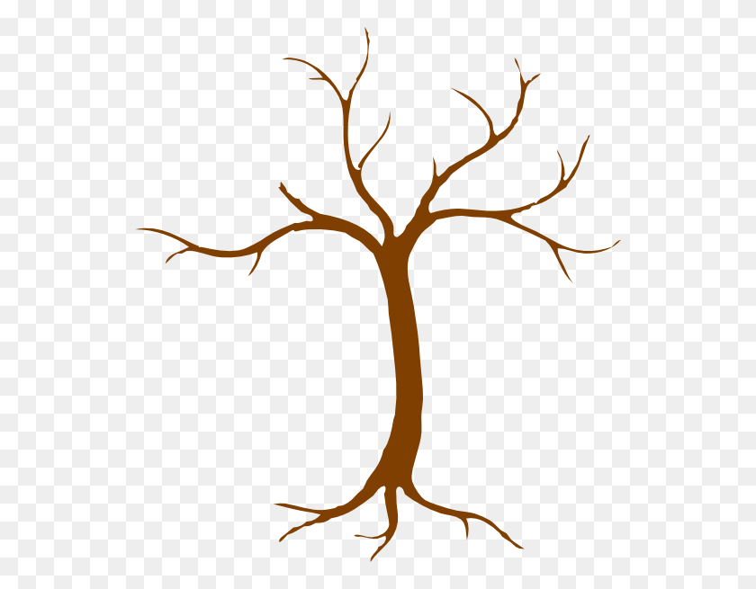 540x595 Tree Clip Arts Download - Tree With Roots Clipart