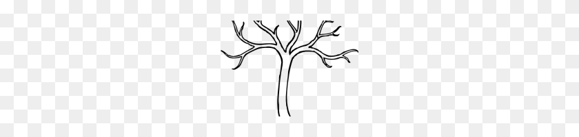 200x140 Tree Clipart Black And White Black And White Bare Tree Clipart - Bare Tree PNG