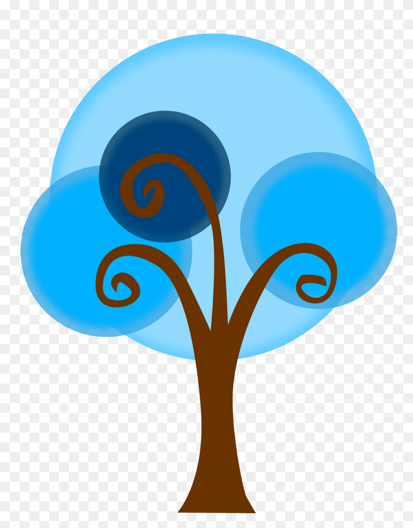 1846x2400 Tree Clipart Blue - Apple Tree Clipart