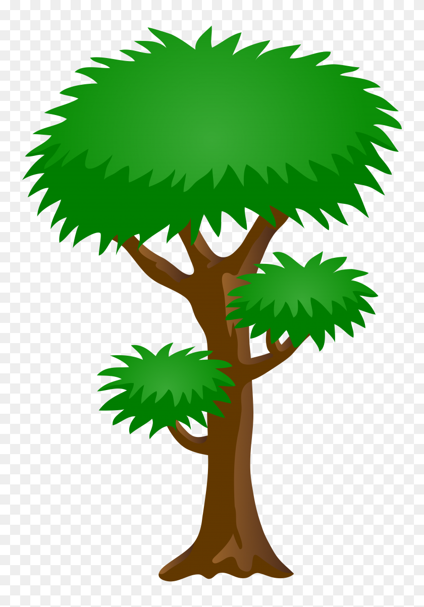 5455x8000 Tree Clipart Green Tree - Coconut Tree Clipart