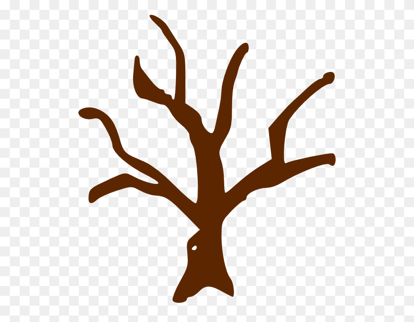 522x593 Клипарт Дерево С Ветвями Картинки - Растительность Клипарт