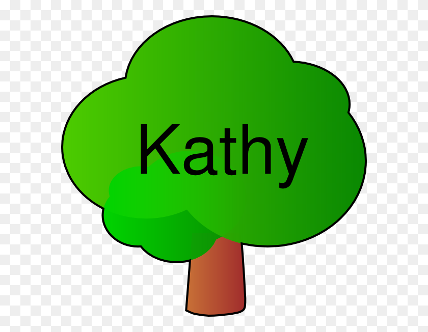 600x592 Tree For Kathy Clip Art - Memory Lane Clipart