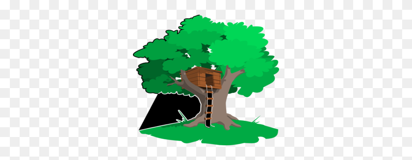 298x267 Tree House Clip Art - Treehouse Clipart