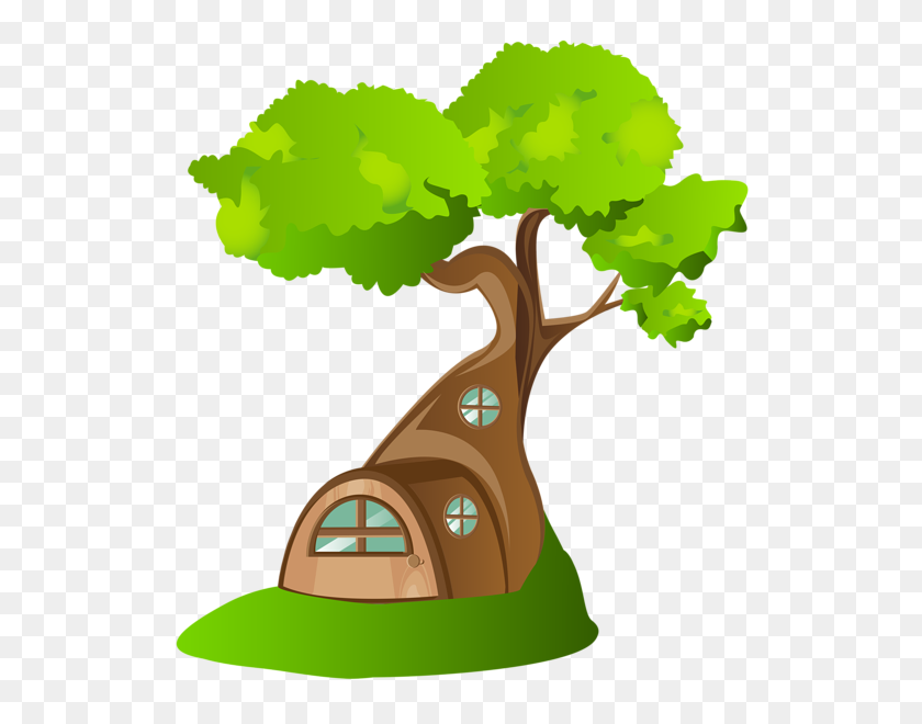 542x600 Tree House Png Clip Art - Pea Plant Clipart
