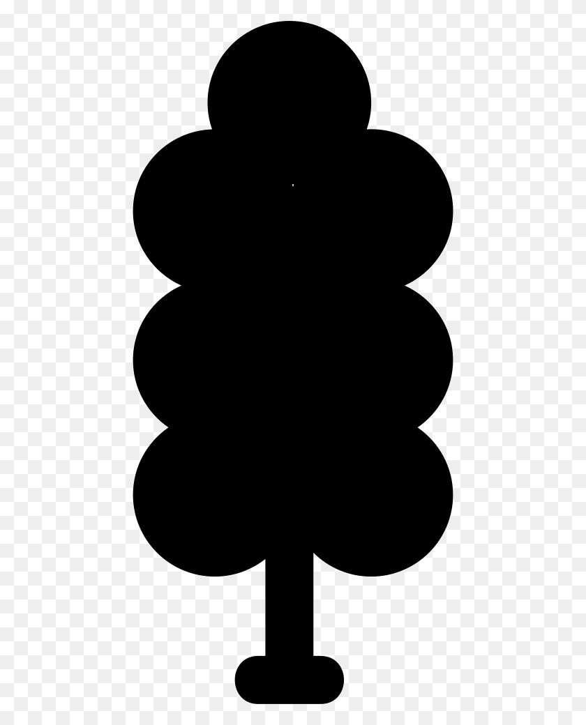 460x980 Tree Shape Of Tall Rounded Foliage Png Icon Free Download - Tall Tree PNG