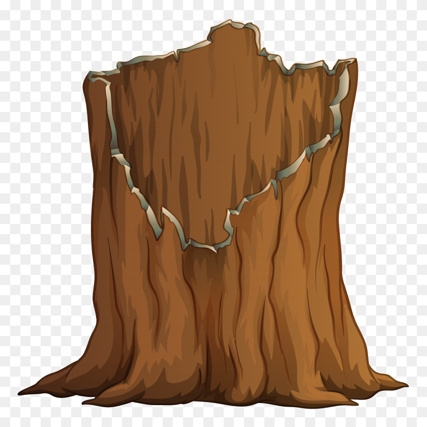 8000x7995 Tree Stump Png Transparent Clip Art - Wood PNG