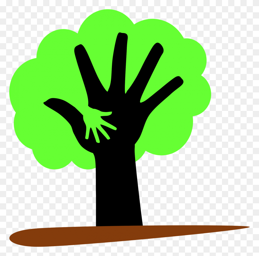 1600x1583 Tree Supporting The Environment Clipart - Waves Clipart PNG