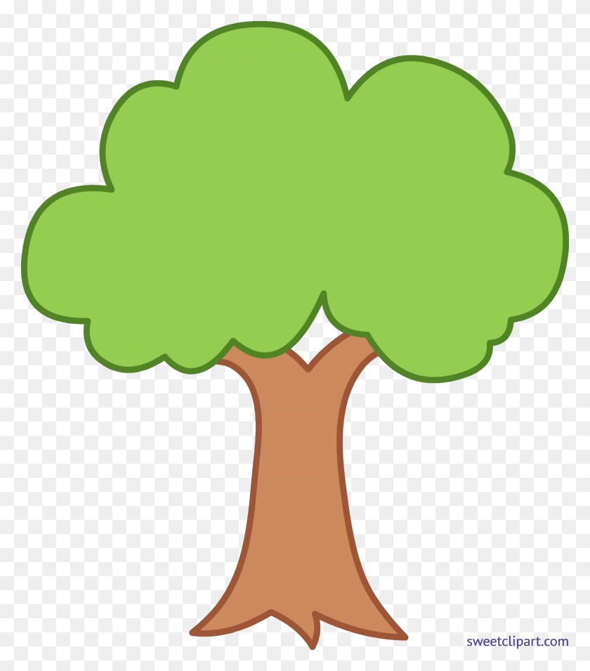 5548x6372 Tree Tiny Green Simple Clip Art - Clipart Broccoli