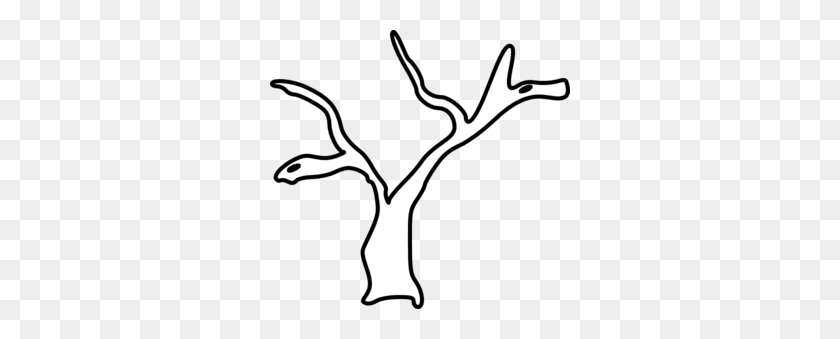 300x279 Черно-Белый Клипарт Ствол Дерева - Генеалогическое Древо Клипарт Черный И Белый