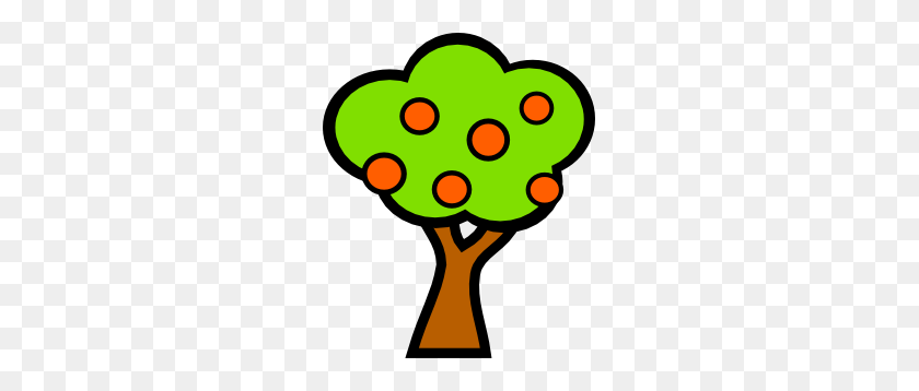 249x298 Tree With Fruits Clip Art - Fruits Clipart Images