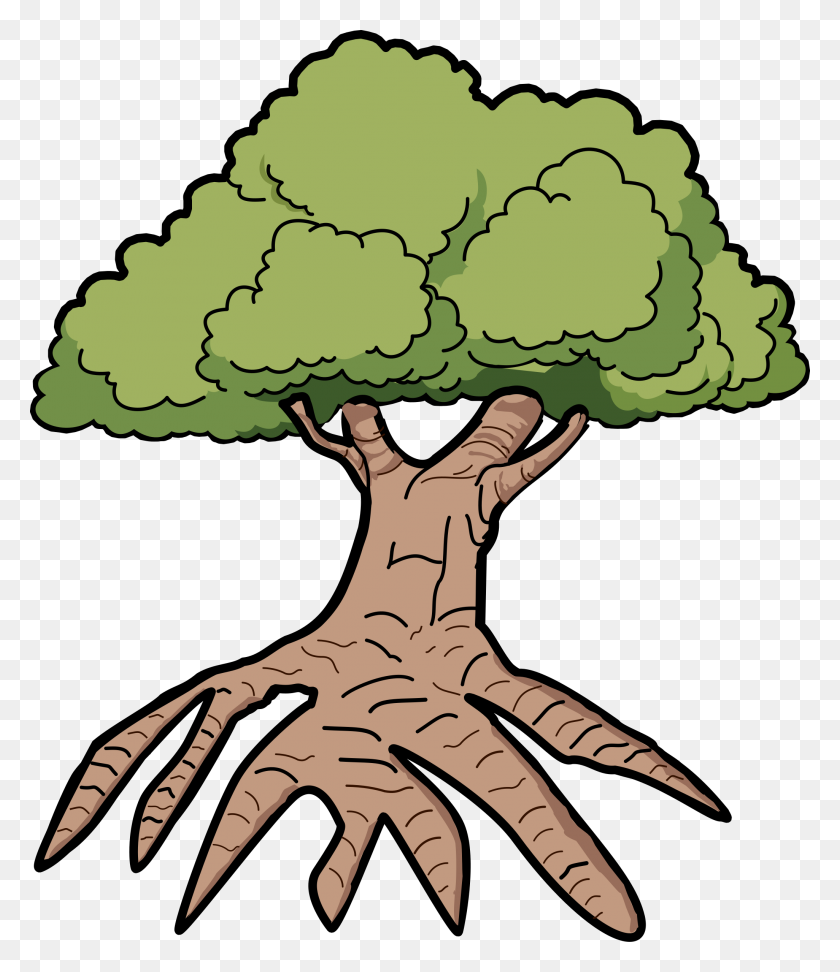 2051x2400 Tree With Long Roots Icons Png - Roots PNG