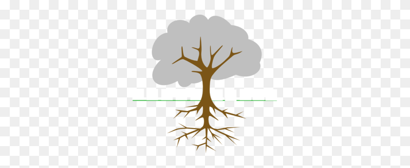 297x285 Tree With Roots Clip Art - Tree With Roots Clipart