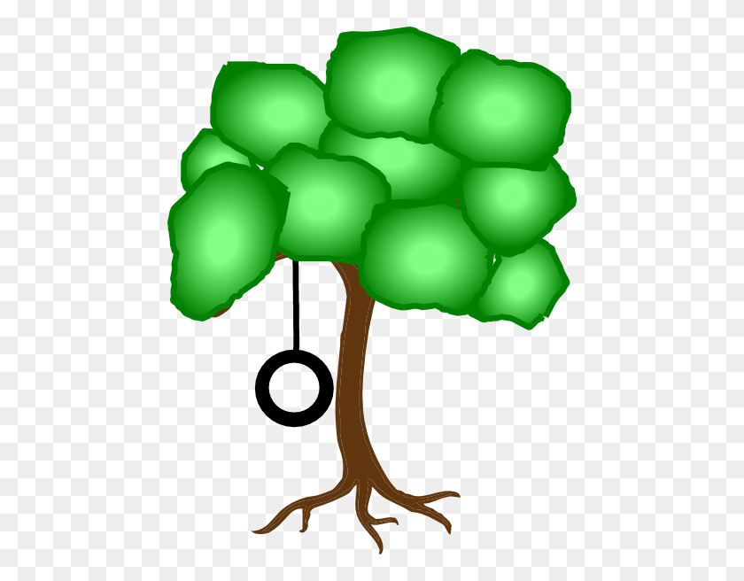 462x596 Tree With Tire Swing Clipart Clip Art Images - Old Tree Clipart