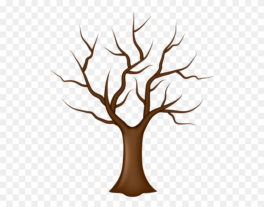 532x600 Дерево Без Листьев Png Клип Арт Поделки Картинки - Отпечаток Пальца Клипарт