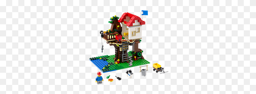 333x250 Casa Del Árbol - Bloques De Lego Png
