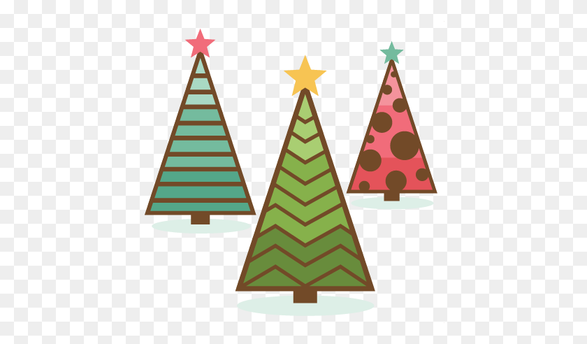 432x432 Trees - Vintage Christmas Tree Clipart