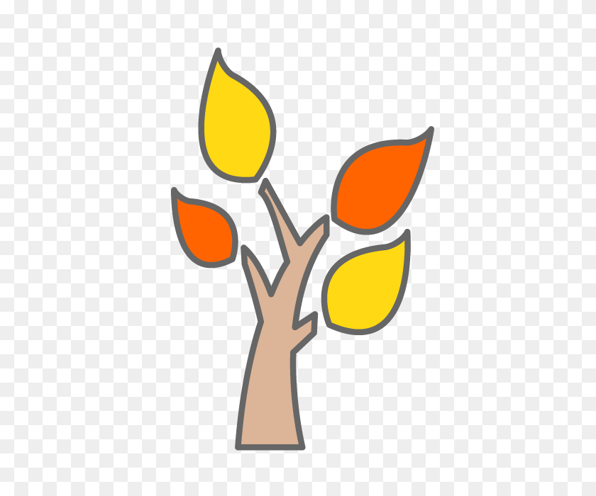 640x640 Trees Orange Yellow Nature Free Download Illustration - Orange Tree Clipart