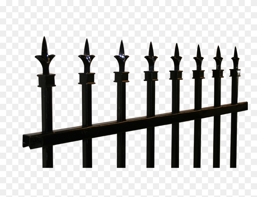 800x600 Triad Picket - White Picket Fence PNG