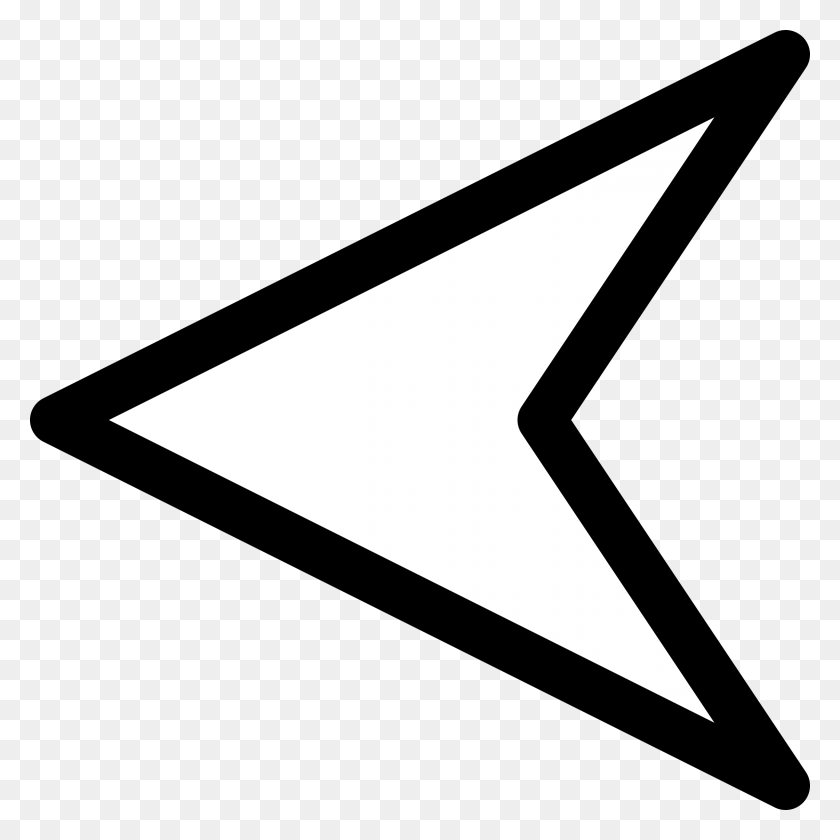 2400x2400 Triangle Arrow Left Transparent Png - Triangulo PNG