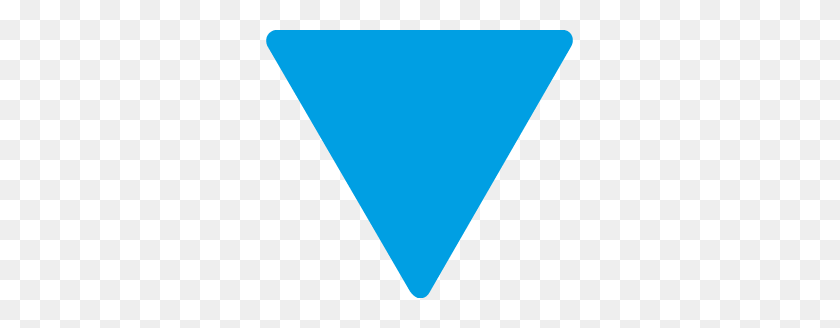 307x268 Triangle Bleu Png Png Image - Blue Triangle PNG