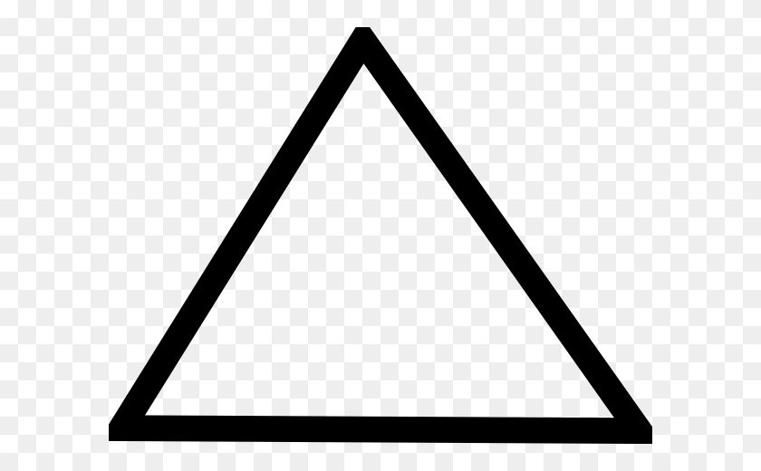 600x460 Пустой Треугольник Клипарт - Пустой Знак Png