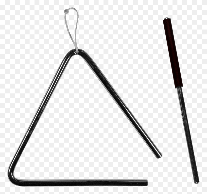 2561x2395 Triangle Instrument And Stick - Instrument PNG