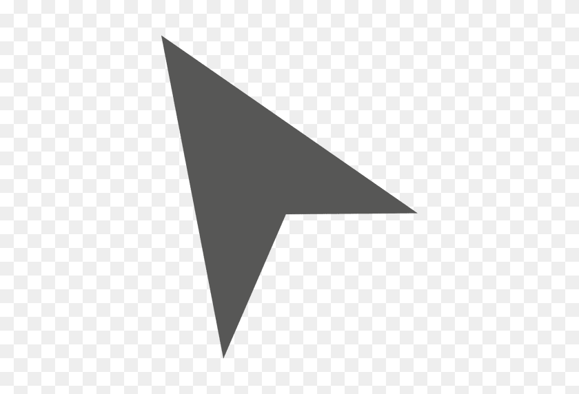512x512 Triangle Mouse Cursor Icon - Mouse Cursor PNG