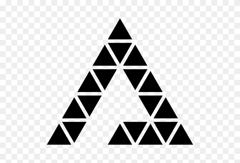 512x512 Triangle Of Triangles - Triangles PNG