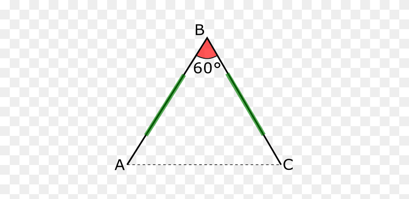 400x350 El Perímetro Del Triángulo Y El Área Del Triángulo Equilátero - Triángulo Equilátero Png