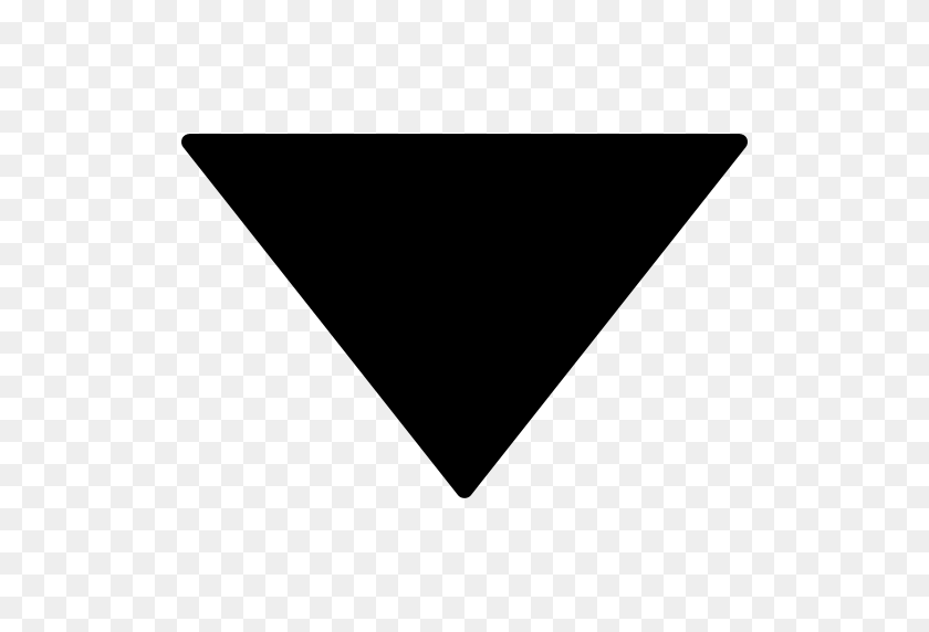 512x512 Triangle Png Icon - Black Triangle PNG