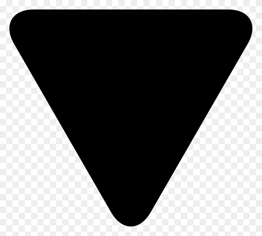981x874 Значок Треугольник Png Скачать Бесплатно - Черный Треугольник Png