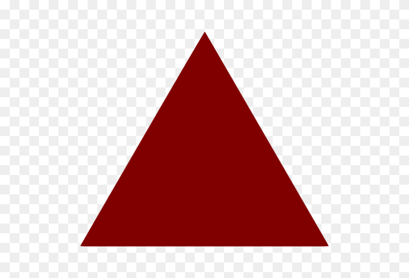 512x512 Треугольник Png Картинка - Красный Треугольник Png