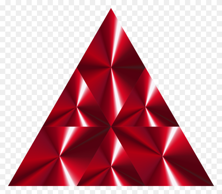 866x750 Triangle Prism Christmas Tree Map - Prism Clipart