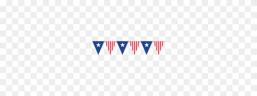 256x256 Triangle Ribbon Usa Buntings - Triangle Banner PNG
