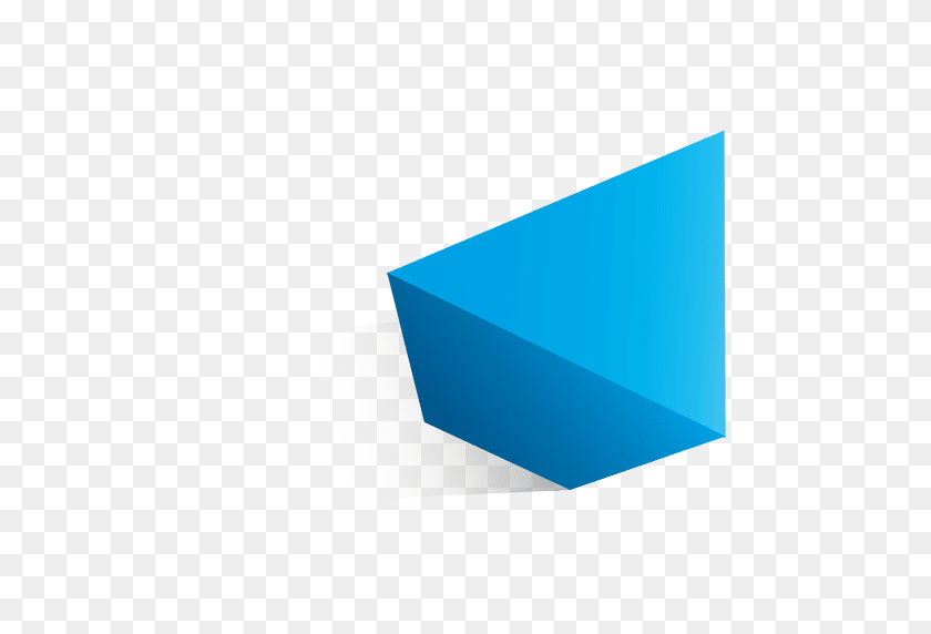 512x512 Форма Треугольника - Синий Треугольник Png