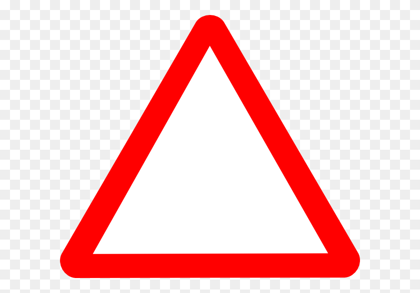 600x527 Triangle Symbol Red Warning Triangle Clip Art Triangles - Triangle Clipart