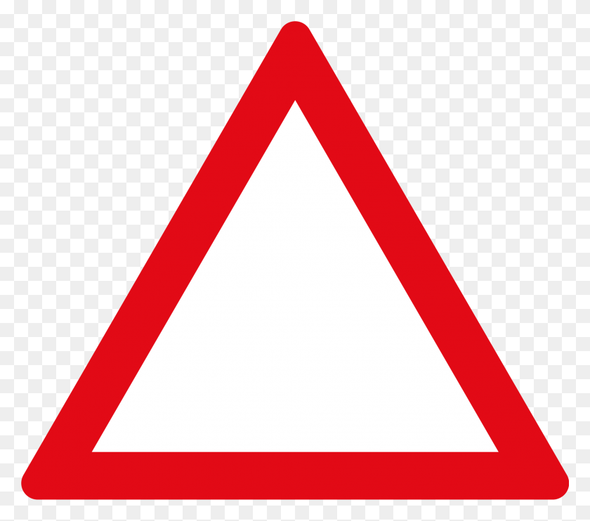 2000x1750 Triangle Warning Sign - Red Triangle PNG