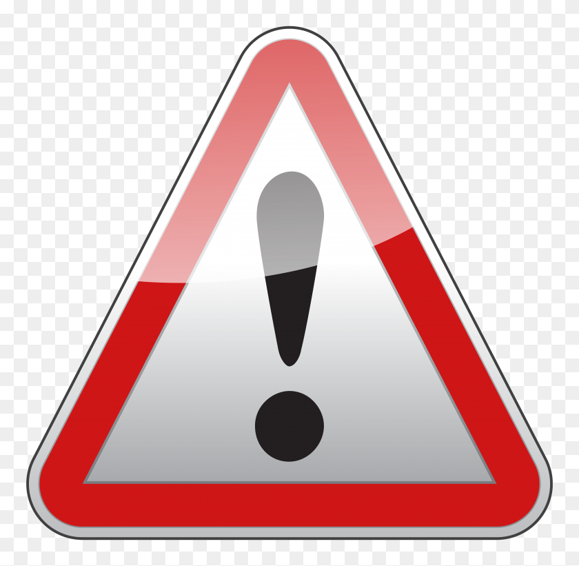 5000x4884 Triangle Warning Sign Png Clipart - Sign PNG