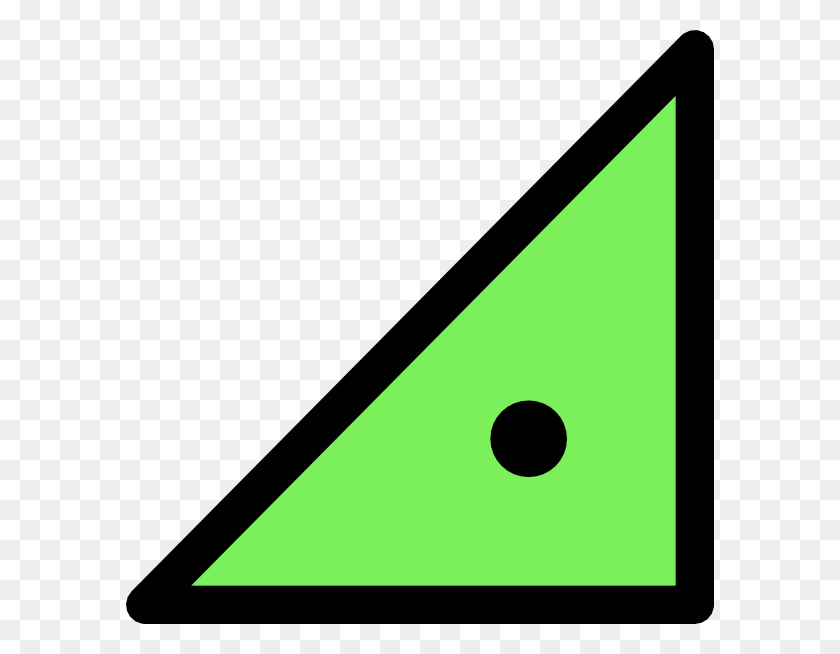588x594 Triángulo Con Punto Clipart Vector Gratis - Banderín Clipart
