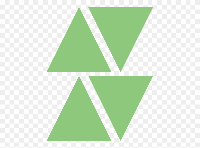 447x563 Triángulos Quantico Arte De La Pared - Patrón De Triángulo Png