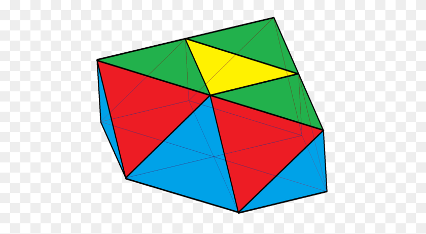 480x401 Triangular Cupola - Triangular Prism Clipart